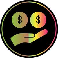 Buyer Glyph Due Color Icon Design vector