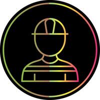 Architect Line Gradient Due Color Icon Design vector