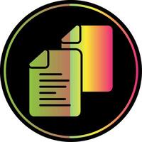 Content Design Glyph Due Color Icon Design vector