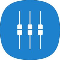 Box Plot Glyph Curve Icon Design vector