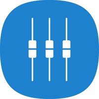 Box Plot Glyph Curve Icon Design vector