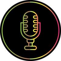 Microphone Line Gradient Due Color Icon Design vector