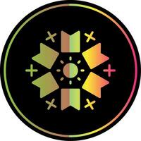 Firework Glyph Due Color Icon Design vector