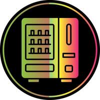 Vending Machine Glyph Due Color Icon Design vector