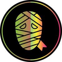 Mummy Glyph Due Color Icon Design vector
