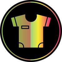 Shirt Glyph Due Color Icon Design vector