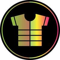 Shirt Glyph Due Color Icon Design vector