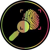 Investigation Glyph Due Color Icon Design vector