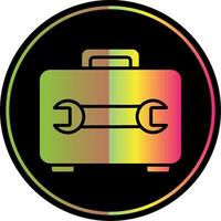 Toolbox Glyph Due Color Icon Design vector