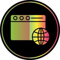 Web Glyph Due Color Icon Design vector