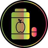 Vitamins Glyph Due Color Icon Design vector