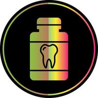 Mouthwash Glyph Due Color Icon Design vector