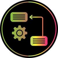 Prioritize Glyph Due Color Icon Design vector