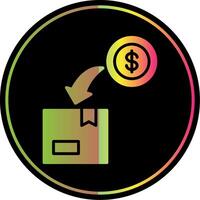 Fundraising Glyph Due Color Icon Design vector