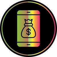 Smartphone Glyph Due Color Icon Design vector