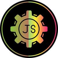 Javascript Glyph Due Color Icon Design vector