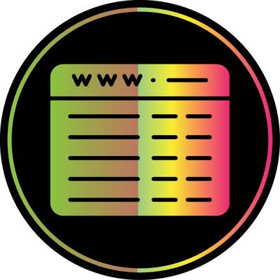 Web Programming Glyph Due Color Icon Design