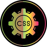 css codificación glifo debido color icono diseño vector