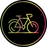 Bicycle Line Gradient Due Color Icon Design vector