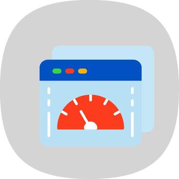 web mejoramiento plano curva icono diseño vector