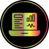 Dashboard Glyph Due Color Icon Design vector