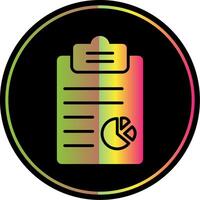 Clipboard Glyph Due Color Icon Design vector