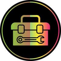 Tool Box Glyph Due Color Icon Design vector