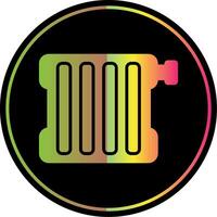 Radiator Glyph Due Color Icon Design vector