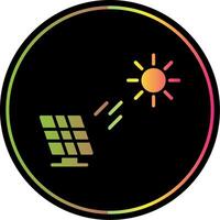 Solar Power Glyph Due Color Icon Design vector