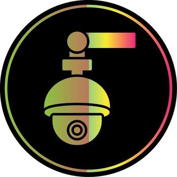 Security Camera Glyph Due Color Icon Design vector
