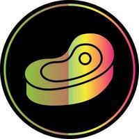 Raw Meat Glyph Due Color Icon Design vector