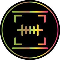 Barcode Scan Glyph Due Color Icon Design vector