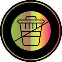 Zero Waste Glyph Due Color Icon Design vector