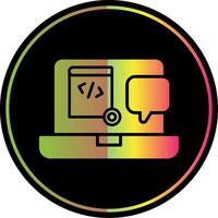 Demo Glyph Due Color Icon Design vector