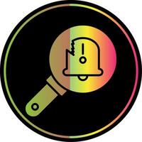 Fault Glyph Due Color Icon Design vector