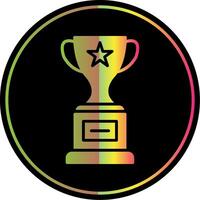 Award Glyph Due Color Icon Design vector