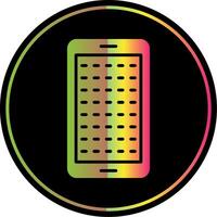 E Learning Glyph Due Color Icon Design vector