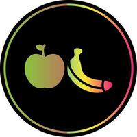 Healthy Eating Glyph Due Color Icon Design vector