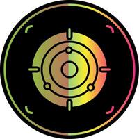 Focus Glyph Due Color Icon Design vector