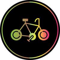 Cycle Glyph Due Color Icon Design vector