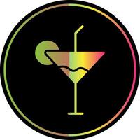 Cocktail Glyph Due Color Icon Design vector