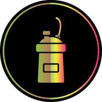 Protein Shake Glyph Due Color Icon Design vector