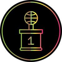 Basketball Line Gradient Due Color Icon Design vector