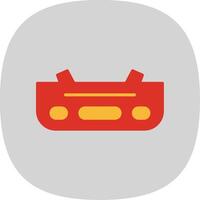 Bumper Flat Curve Icon Design vector