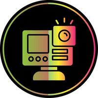 Gopro Glyph Due Color Icon Design vector