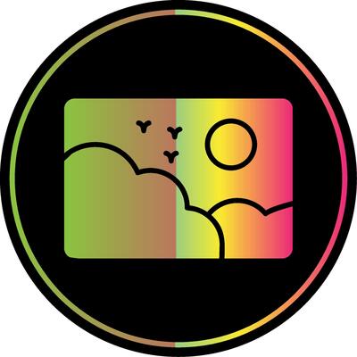 Picture Glyph Due Color Icon Design