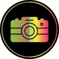 Photo Camera Glyph Due Color Icon Design vector