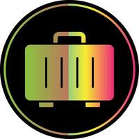 Suitcase Glyph Due Color Icon Design vector