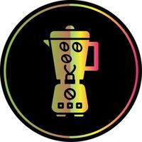 Coffee Grinder Glyph Due Color Icon Design vector