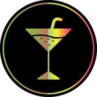 Martini Glyph Due Color Icon Design vector